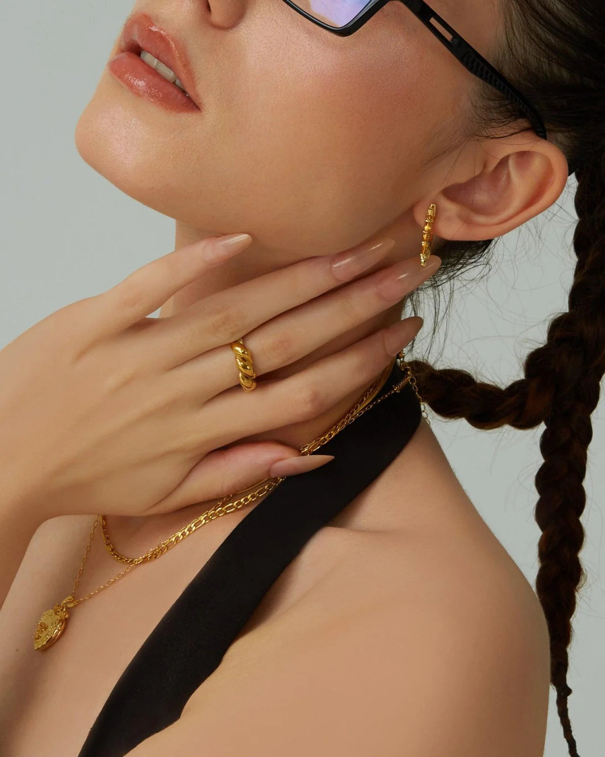 Croissant Twist Ring