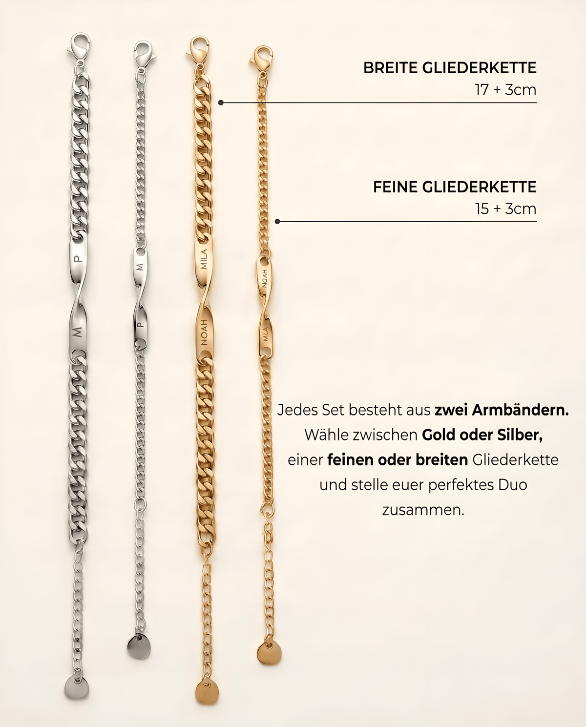 Enlacé Partner-Armband — 2er-Set
